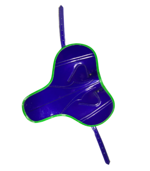 Lightweight Racing Saddle (Blue/Green Piping) 250 Gram