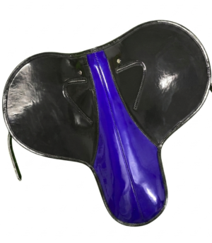 Black & Royal Blue Racing Saddle 500 Gram