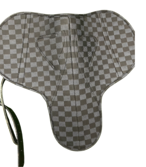 500g Checkered Racing Saddle (Gray) | Jock Gears